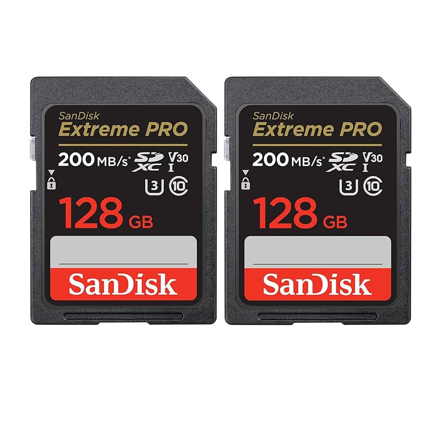 SD Card 128GB Sandisk Ex Pro 200Mbp