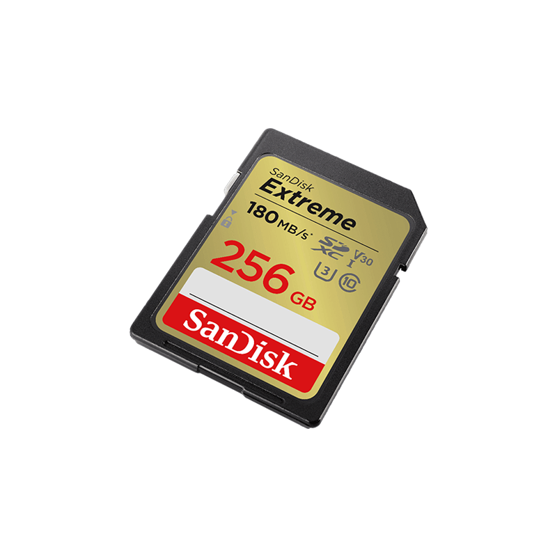 SD Card 256GB Sandisk Ext 180Mbps